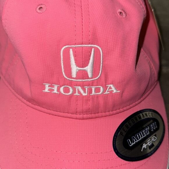 AHEAD by KL Baseball Barbie Core Pink White Honda Embroidered 50+ UPF Cap NWT main image 11